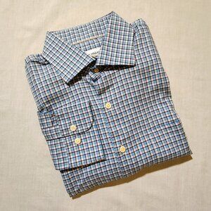Peter Millar Men's Large Long Sleeve Plaid Shirt